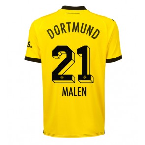 Maillot de foot Borussia Dortmund Donyell Malen #21 Domicile 2023-24 Manches Courte